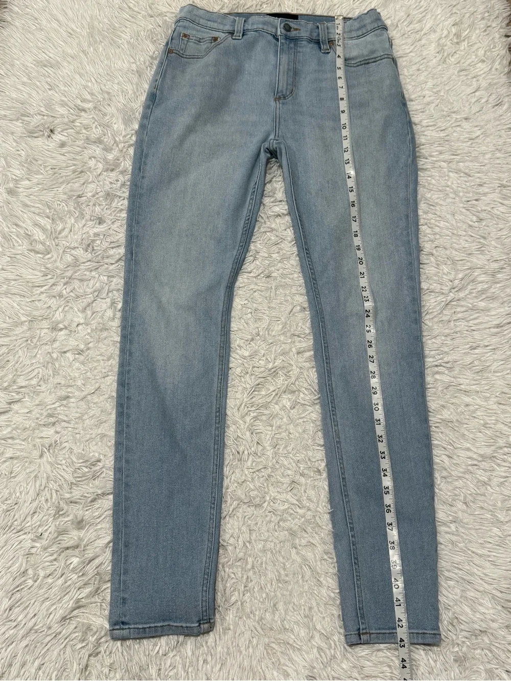 ROLLA'S Men’s Stinger Skinny Fit Jeans Light Blue 32W x 32L